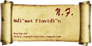 Német Flavián névjegykártya